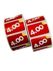 1 5 x1   4 00 Price Retail Point Of Sale Red   Yellow Labels Stickers 1000  Roll