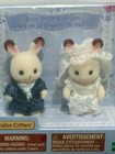 Sylvanian Families Baby Bride   Groom Chocolate Rabbit Set Calico Critters
