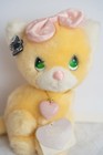 1985 Applause Precious Moments Yellow Plush Gilbert Cat Kitty Stuffed Toy W tags