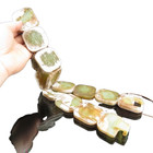 Chinese Old Jade hongshan Culture collectibles rare Animal Head  Belt statue G3