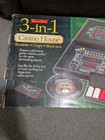Excalibur 3 In 1 Casino House Game Roulette Wheel  Blackjack  Craps Tables