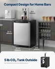 Vevor Beer Kegerator Draft Beer Dispenser Full Size Keg Refrigerator Dual Tap