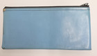 The First Bank   Trust Mechanicsburg Pa Zippered Deposit Bag Blue Vinyl Vintage