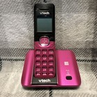 Vtech Pink Cordless Phone Handset   Base W power Cord Cs6519-19