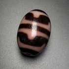 Tibetan Buddhism Agate Daluo Tiger Tooth Dzi Bead Amulet Necklace Pendant G093