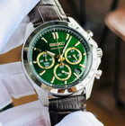 Seiko Spirit Chronograph Green Dial Stainless Steel Men s Watch Sbtr017