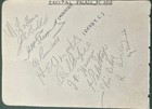 Signed X18 1930s Crystal Palace Fc X18 Autograph Book Page Signatures 1938
