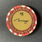 Mirage Las Vegas Nevada  5 Casino Chip 25th Anniversary Obsolete Gaming Poker