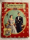 1953 Saalfield Queen Elizabeth Ii Coronation Coloring Book - Unused