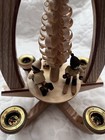 German Erzgebirge   handmade Pyramid Rotating Children Sledding 085 039 Wk