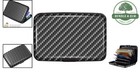 Mini Credit Card Holder Carbon Fiber Slim Rfid Blocking Travel Wallet Organizer