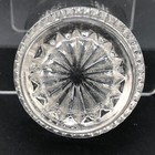 Antique Vintage Open Salt Cellar Dip Glass Interesting Unusual Shape Star As Is