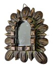 Mini Wall Accent Mirror Wood 5   x 4   