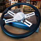 18  Black Polyurethane Steering Wheel With Smooth Horn For Freightliner 96-06
