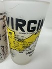 Vintage Atlas State Souvenir Glasses 5  Maps Attractions Wva In Sc Ga