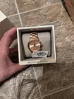 Michael Kors Mk3513 Rose Gold Quartz Women s Wristwatch With Original Box
