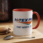 M-tex Oil Fort Worth Tx Logo Mug Landman Accent Coffee Mug Billy Bob 15oz