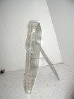 Frosted   Clear Glass Crystal Studios  Mikasa  Japan Picture Frame Wedding 5 X 7