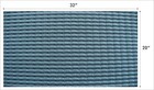 36  x60   Black silver Grill Cloth For Fender 2x12 Twin Reverb Amplifier Cabinet