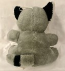 Vintage Raccoon Plush 9    Ramona Toys Corp Plush Red Felt Buttons Stuffed Animal