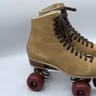 Vintage Riedell 130l Jogger Suede Leather Roller Skates Womens Sz 8 Suregrip