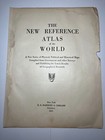 1921 China  Japan  Koreas Map Rare Blue Fm 1921 New Reference Atlas See Descrip