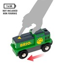 Brio Battery Powered Farm Train 36018 Wooden Rail Electric Vehicle Locomotive