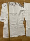 New Boys Sz 36 India Pakistan 14-15 Yr Kurta Pajama Bollywood White Cotton-2 P n