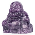 Artistone Amethyst Crystal Buddha Statue 2 Inch Hand Carved Pocket Sitting Ma   