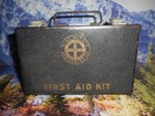 Vtg Mine Safety Appliances Co  First Aid Kit Antique Medical Supplies W Contents