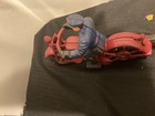 Antique Harley Davidson Cast Iron Hubley 1930s Red Patrol Motorcycle With Driver