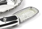 Silver Plate Bread Tray By Rogers With Butter Dish With Glass Insert     Slv342