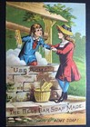 Victorian Advertising Trade Card - Acme Soap Casler Bros  Little Falls Ny