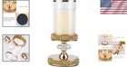 Gold Crystal Candlesticks Holder - Table Centerpiece