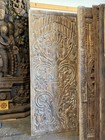 Tree Of Life Carved Sliding Barn Door Rustic Reclaimed Wood Farmhouse Door 84x36