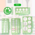 Circle Template 5 Pieces Plastic Circle And Oval Measuring Templates Circle Guid