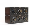 Near Mint  Working 1921 Amrad Double-decker Radio W good Brass Base Tipped Tubes
