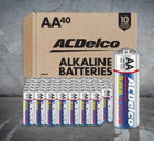 40 Count - Acdelco Super Alkaline Aa Batteries - Fast Free Shipping