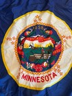 Vintage 3x5 Foot State Of Minnesota Flag Nylon Made In Usa Beautiful Design Used