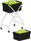 Ardier Tennis Ball Hopper Cart Holds 175 Tennis Balls Or 140 Pickleballs  Por   