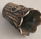 Vintage Ornate Embossed Brass Thimble