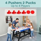 Serenelife 58in Powered Air Hockey Table Upgraded 700ma 12v 2x Powerful Motor  4