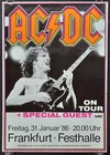 Ac dc Original Concert Poster Jan 31  1986 Frankfurt Germany 1st Print