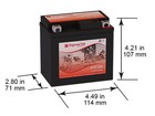 Yuasa Ytx5l-bs Maintenance Free Replacement Battery By Sigmastek