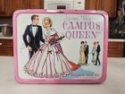 Vintage Metal Campus Queen Lunch Box With Metal Thermos 1967 King Seeley