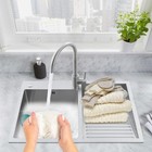 27 5x18 9 In Laundry Utility Sink With Washboard Stainless Steel Laundry Sink   