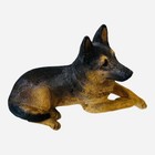 Vintage Dog Mate Cute German Shepherd Dog Sitting Dog Figurine Dog Statue