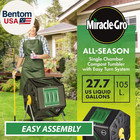 Miracle-gro Compost Tumbler Single Chamber     Easy-turn Composter Tumbler Outdoor
