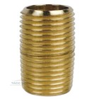 4 Pack Brass Close Pipe Nipple Fitting 3 8  Mnpt X 3 8  Npt Male Adapter