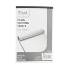 Writing Tablet top-bound plain 15 Lb 6 x9  100 Sh white  set Of 4  